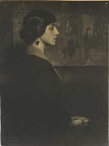 Carlotta Monterey, formal portrait, profile